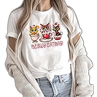 Meowy Catmas Shirt, Funny Cat Shirt,Meowy Christmas Shirt, Cat Owner Shirt, Pet Lover Shirt, Party Shirt, Animals Shirt, Cat Lovers Tshirt, Tank Top, V-Neck, Long Sleeve, Sweatshirt, Hoodie