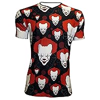 Insanity Clothing Joker Killer Clown Halloween Horror Evil Print Men’s V Neck T-Shirt Top Tee