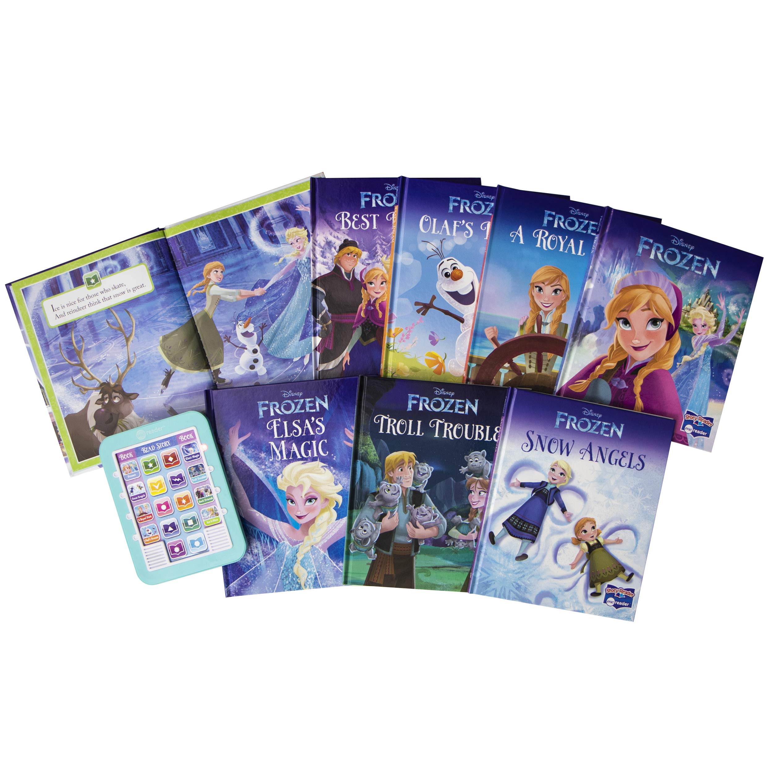 Disney Frozen Elsa, Anna, Olaf, and More! - Me Reader Electronic Reader and 8-Sound Book Library - PI Kids