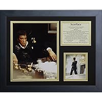 Legends Never Die Scarface- Al Pacino The Drug King Of Miami Collectible | Framed Photo Collage Wall Art Decor, 11x14-Inch, (16530U)