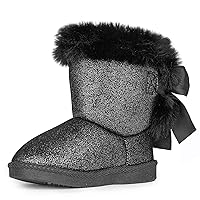 FANTURE Toddler Snow Boots for Girls Boys Winter Warm Fur Lined Kids Non Slip Outdoor Shoes (Toddler/Little Kid)
