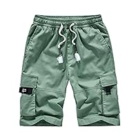Summer Men's Cargo Shorts Cotton Army Military Multi-Pocket Casual Male's Outdoor Short Pants