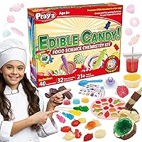 Edible Candy Making Science Kit for Kids Ages 8-12 Years Old - Food Science Chemistry Kid Science Kit with 40 Experiments to Make Your Own Chocolates, Educational Science Kits for Boy & Girls