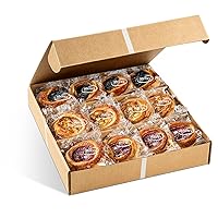 Fruit Danish Pastries | Christmas Holiday Corporate Food Gifts in Gift box |12 Individually Wrapped ASSORTED Fruit Filled Cinnamon Buns | Halloween, Thanksgiving-Stern’s Bakery