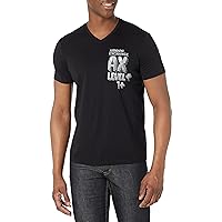 Emporio Armani Men's Level Logo Design V-Neck Slim Fit T-Shirt