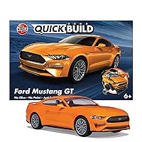 Airfix J6036 Quickbuild Plastic Model Car Kits - Ford Mustang GT - Easy Assembly Snap Together Model Kit, Classic Car for Adults & Kids to Build, Model Sports Car, Building Toys Set