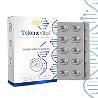 TelomeVital® - Telomere & NAD Supplement Support | Telomere Support Polyphenols Complex w/ Quercetin & Oleuropein | CELLULAR LONGEVITY ACTIVATOR Anti Aging Supplement | Telomere Supplements