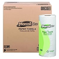 630 100% Recycled Paper Towel Roll, 2-Ply Perforated, White, 70 Sheets per Roll (Pack of 30)