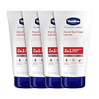 Hand Sanitizer Lotion 2-in-1 Hydrating Skincare 4 Ct Moisturize and Kills Germs with Vitamin E 5.1 oz
