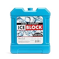 Fit and Fresh Cool Coolers Ice, Large Block, Blue Block