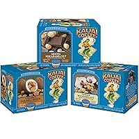 Kauai Coffee Variety Pack of 3, 12 Single Serve Pods, 1 - Coconut Caramel Crunch, 1 - Mocha Macadamia Nut and 1 - Vanilla Macadamia Nut, Keurig-Compatible Cups