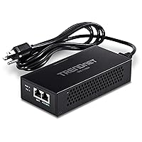 TRENDnet Gigabit PoE++ Injector, Convert A Non-PoE Port To A PoE++ Gigabit Port, PoE (15.4W), PoE+ (30W), Or PoE++ (95W), Up to 100m (328 ft), Integrated Power Supply, Black, TPE-119GI