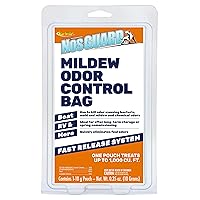 NosGuard SG Mildew Odor Control Bag - Fast Release System - Ideal for Seasonal Homes & Cabins + Boat, RV & Vehicles Coming Out of Storage - Permanently Remove Odor in 4-6 Hours 10g (89970)