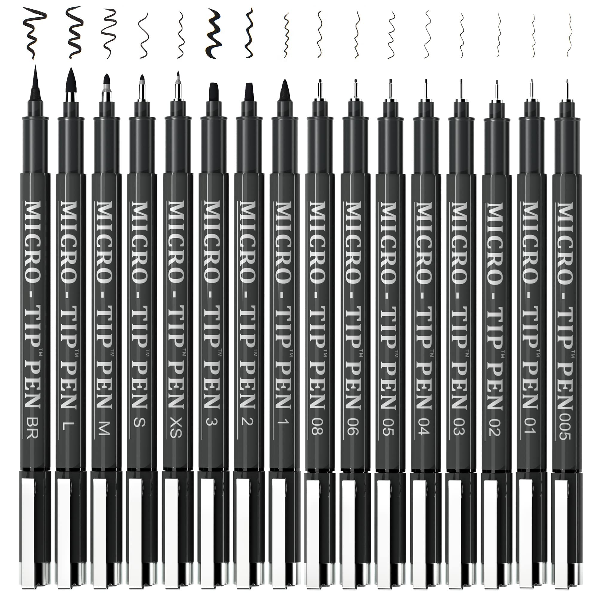Spptty Fine Liner Pens,Ink Pens,10 Pcs Micro Pens Waterproof Drawing Hand  Drawn Sketch Design Comic Black Hook Needle Pen Art Supplies | Walmart  Canada