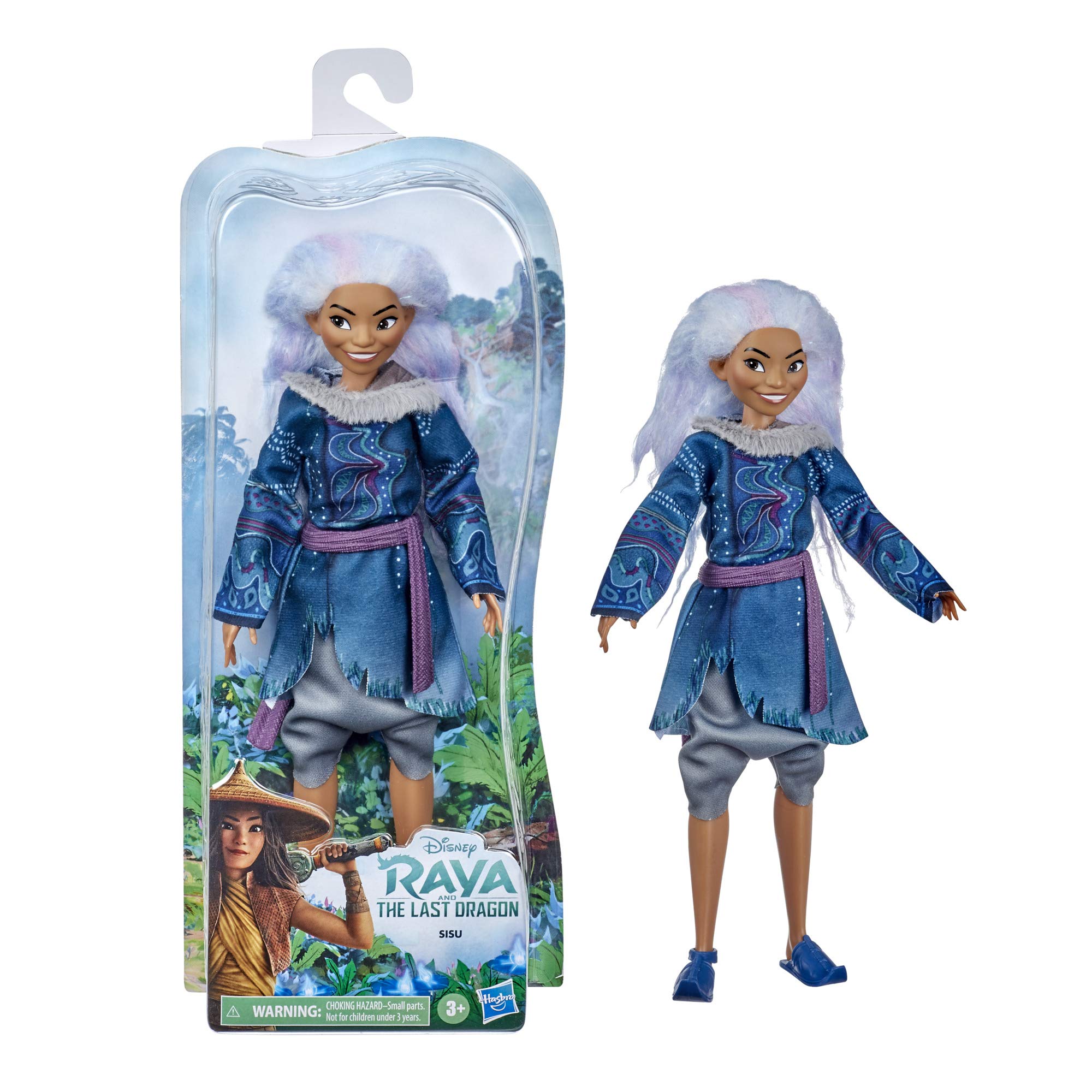 Disney Sisu Human Fashion Doll with Lavender Hair and Movie-Inspired Clothes Inspired by Disney's Raya and The Last Dragon Movie, Toy for 3 Year Old Kids and Up