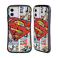 Head Case Designs Officially Licensed Superman DC Comics Oversized Logo Comicbook Art Hybrid Case Compatible with Apple iPhone 11