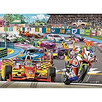 Ravensburger Racetrack Rally 60 Piece Jigsaw Puzzle for Kids - Every Piece is Unique, Pieces Fit Together Perfectly