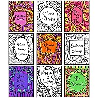 36 Pcs Fuzzy Velvet Coloring Poster 8 x 10 Inches Poster Inspirational Quotes Poster Positive Velvet Art Poster Ideal for Family Time Crafts Coloring School Care Facilities Arts