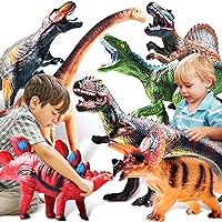 etc,Party Favors Gift for Toddlers Baby Play Mat,Jurassic World Including T-Rex Dinosaur Toys for Kids 3-5-7 Dinosaur Figures for Boys and Girls Age 4 5 6 7 8 Years Old Triceratops 
