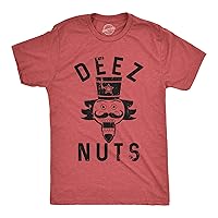 Crazy Dog Mens Deez Nuts Funny Christmas T Shirt Nutcracker Humor Christmas Pun Shirt