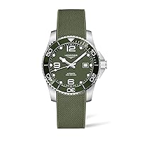 Longines HydroConquest Men's Automatic Green Dial Watch L3.781.4.06.9, Strap.