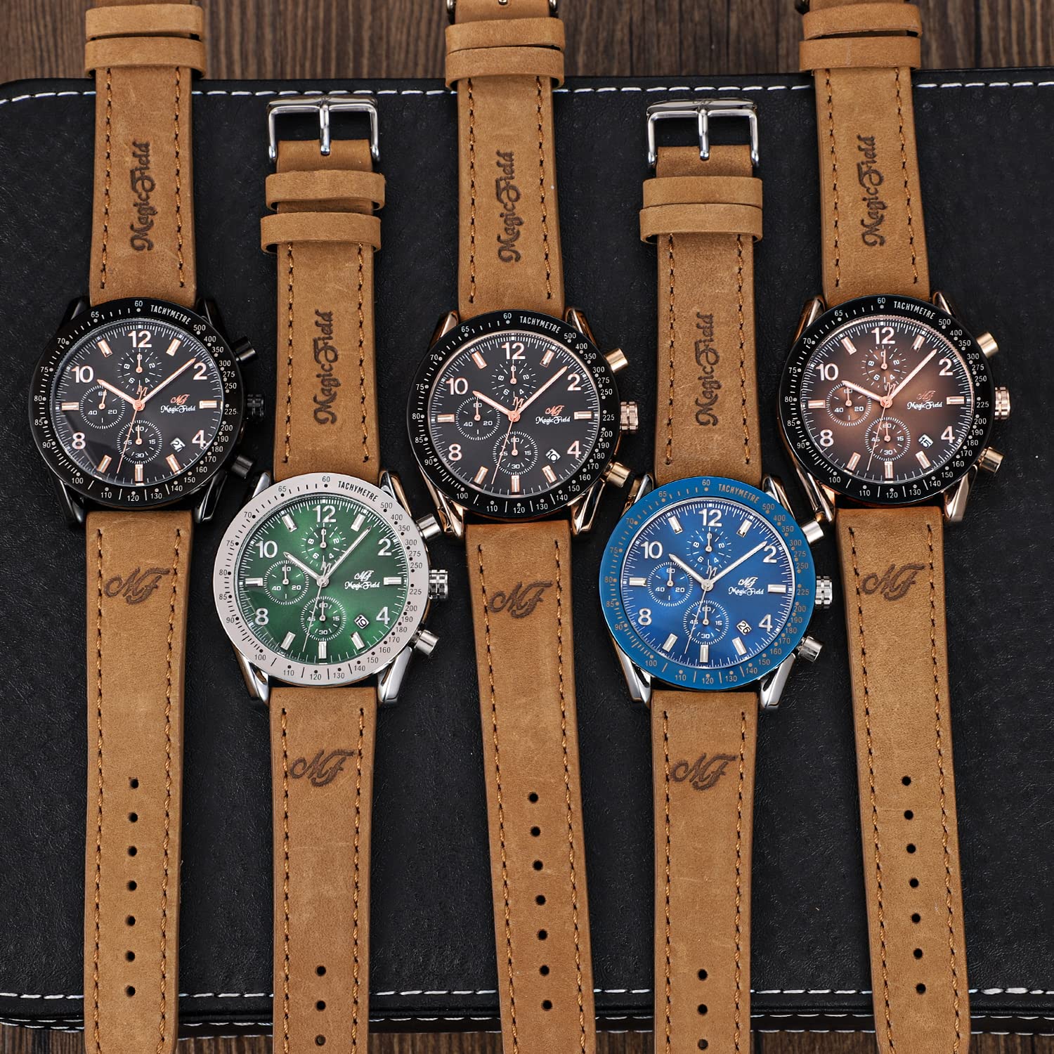 SIBOSUN Wrist Watch Minimalist Men Square Dial Bussiness Style Leather Strap Quartz Analog