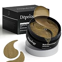depology Black Caviar Under Eye Patch (30 Pairs) | Hydrogel Eye Patches | Aimed at Smoothing the Look of Fine Lines and Wrinkles | Hydrating Skincare with Hyaluronic Acid & CICA