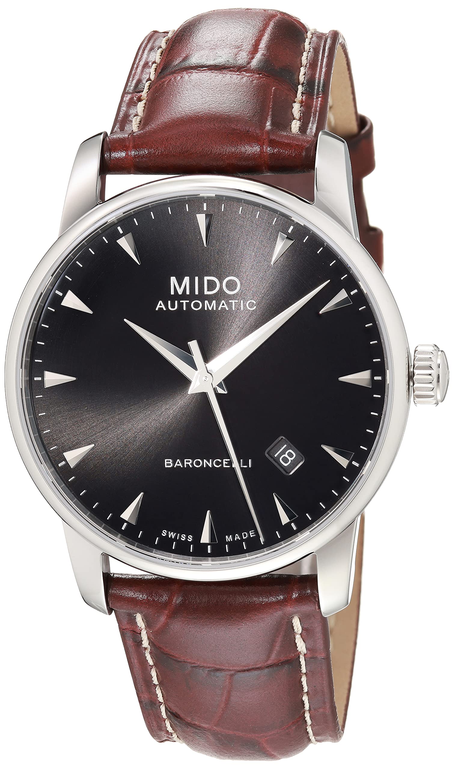 Mido Baroncelli - Swiss Automatic Watch for Men - Black Dial - Case 38mm - M86004188