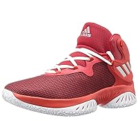 adidas Men's Shoes | Explosive Bounce Basketball, Scarlet/Metallic Silver/Core Red, (12 M US)