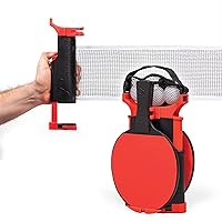 EastPoint Sports Everywhere Table Tennis Net & Paddle Set - Play Ping Pong Anywhere! Retractable Table Tennis Net fits Most Tables up to 60 inches Wide - 2 Table Tennis Paddles and 3 Ping Pong Balls