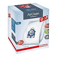 Miele AirClean 3D Efficiency Dust Bag, Type GN, XL Value Pack, 8 Bags and 4 Filters