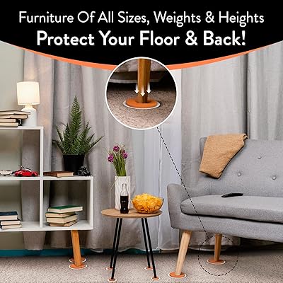 DIY Doctor Furniture Sliders for Carpet - Furniture Slider Hardwood -  Carpet Furniture Sliders - Furniture Sliders for Tile Floors - 8 Piece  Value