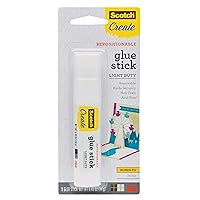 Scotch Repositionable Glue Stick, 0.49 oz, Acid Free and Non-Toxic (6314-CFT)