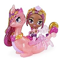 Hatchimals Pixies Riders, Crystal Charlotte Pixie and Draggle Glider Set with Mystery Feature