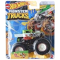 Hot Wheels Monster Trucks Pizza Co, Connect and Crash Snack Pack 4/6