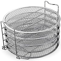 Dehydrator Rack Stainless Steel Stand Accessories Compatible with Instant Pot Air Fryer Crisp Lid 6 Quart