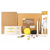 Ultimate Ceramic Set (Air Drying Clay) for Adults and Kids, Perfect for Beginners Gift (Deluxe Set)