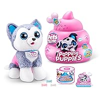 Pooping Puppies (Husky) by ZURU Surprise Puppy Plush, Ultra Soft Plushies, Interactive Toy Pets, Electronic Pet Puppy for Girls and Children