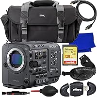 Ultimaxx Essential Accessory Bundle + Sony FX6 Full-Frame Cinema Camera (Body Only) + SanDisk 128GB Extreme SDXC Memory Card, Water-Resistant Gadget Bag, Padded Hand/Wrist Strap & More (22pc Bundle)