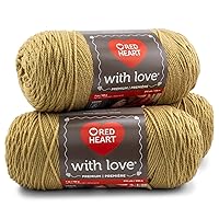 Red Heart With Love Yarn, 3-Pack - Tan 3 Pack