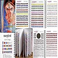 Simple Plain Round Multicolour Kumkum Reusable Sticker Bindiya Bindis Spiral Bindi Booklet For Women (Pack Of 948 - Bindi Book)