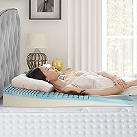 Thomasville Gel Cooling Memory Foam Body Wedge Pillow with Dual Foam Construction, 4