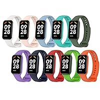 Sport Silicone Wrist Bands Compatible with Xiaomi Redmi Band 2 Replacement Accessories Strap Waterproof One Size 5.5