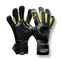 Storelli Silencer Menace Goalkeeper Gloves, Soccer Goalie Gloves for Youths & Adults, Roll-Negative, Hybrid Gloves with Removable Finger Spines