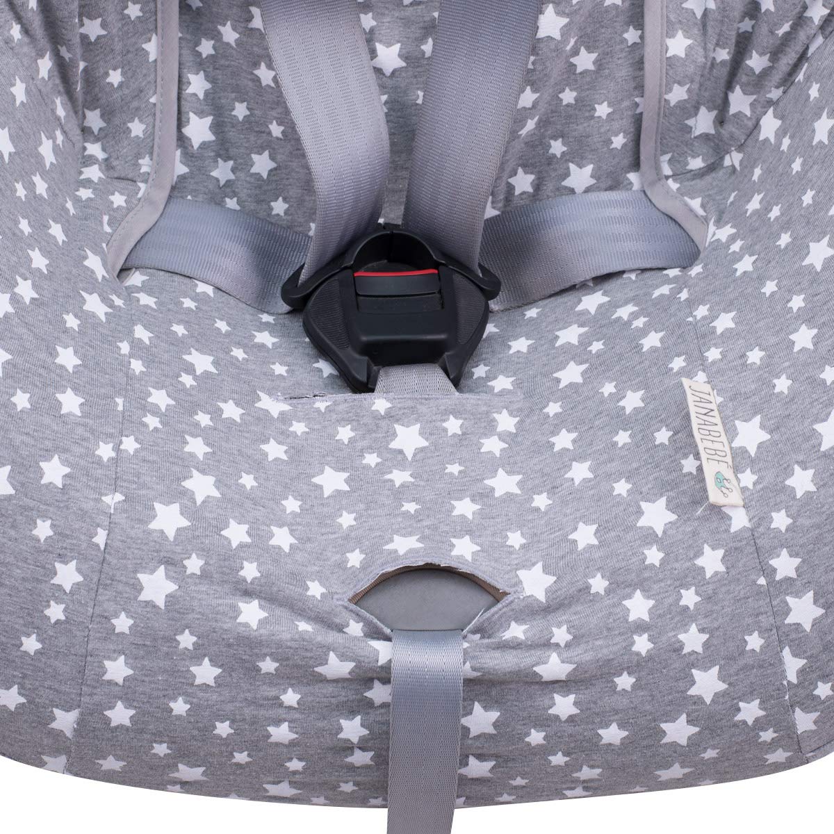 JYOKO Kids Cover Liner Universal for Car seat Compatible with Britax, Chicco, Mico (Without Head Support) (White Star)