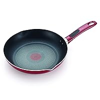 T-fal B0390764 Excite ProGlide Nonstick Thermo-Spot Heat Indicator Dishwasher Oven Safe Fry Pan Cookware, 12-Inch, Red