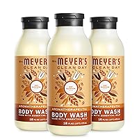Moisturizing Body Wash for Women and Men, Biodegradable Shower Gel Formula Made with Essential Oils, Oat Blossom, 16 oz Bottle, Pack of 3