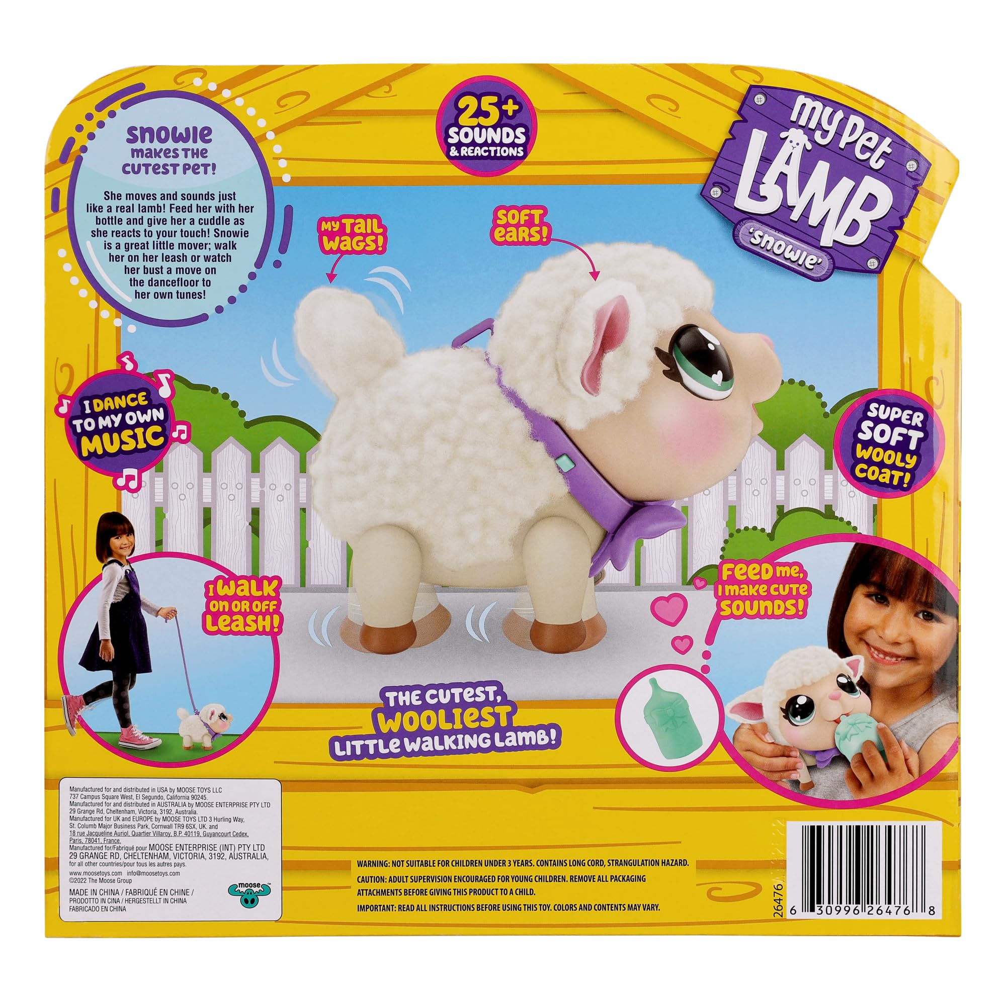 Little Live Pets - My Pet Lamb | Soft and Wooly Interactive Toy Lamb That Walks, Dances 25+ Sounds & Reactions. Batteries Included. for Kids Ages 5+