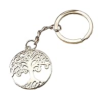 FASHIONCRAFT Silver Tree of Life and Family Keychain