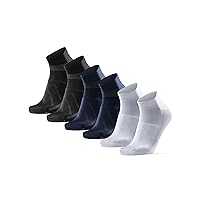 DANISH ENDURANCE 3Cycling Socks, Low-Cut, Breathable for Men & Women, 3-Pack